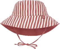 Detský klobúk Lassig Sun Protection Bucket Hat stripes-red