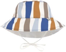 Detský klobúk Lassig Sun Protection Bucket Hat waves blue/nature