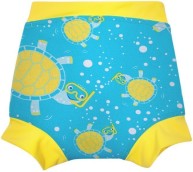 Detské plavky s plienkou Speedo Tommy Turtle Nappy Cover - turquoise/bright yellow