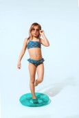 Dievčenské dvojdielne plavky Wouki Wai - Turquoise