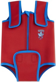 Detský plavecký overal Speedo Neoprene Baby Suit - neon blue/red